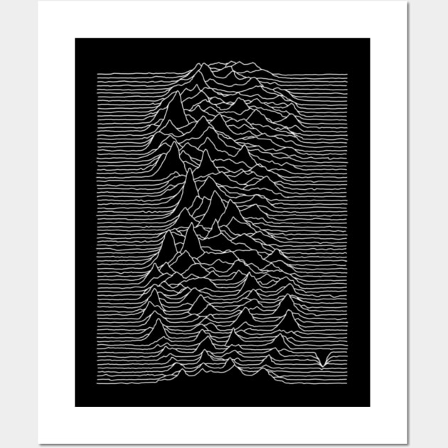 Tentacular Joy Division Unknown Pleasures Wall Art by Super Octopus